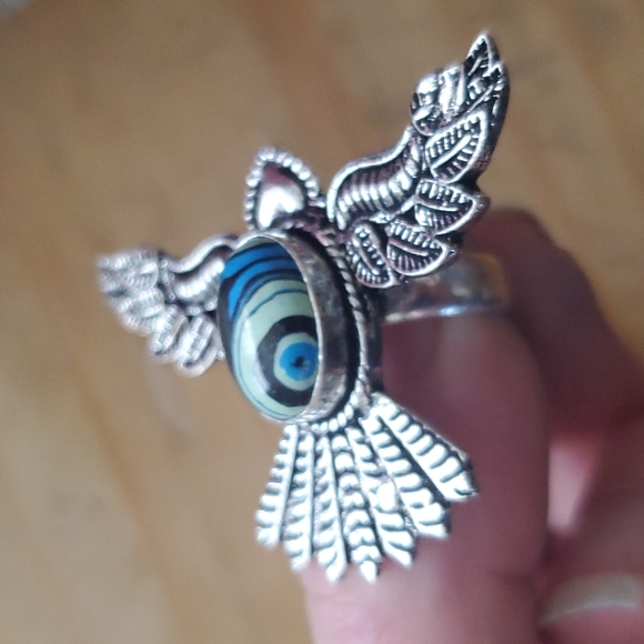 New Mosaic Jasper 925 Silver Mystic Ring. - Picture 16 of 16